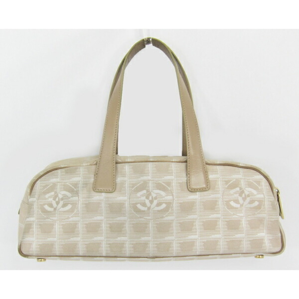 CHANEL Boston Bag Beige